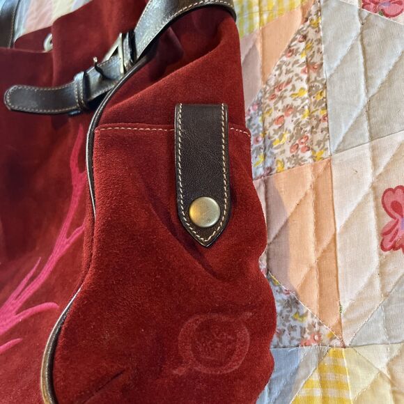 Born Maroon Suede Purse, - Picture 4 of 16